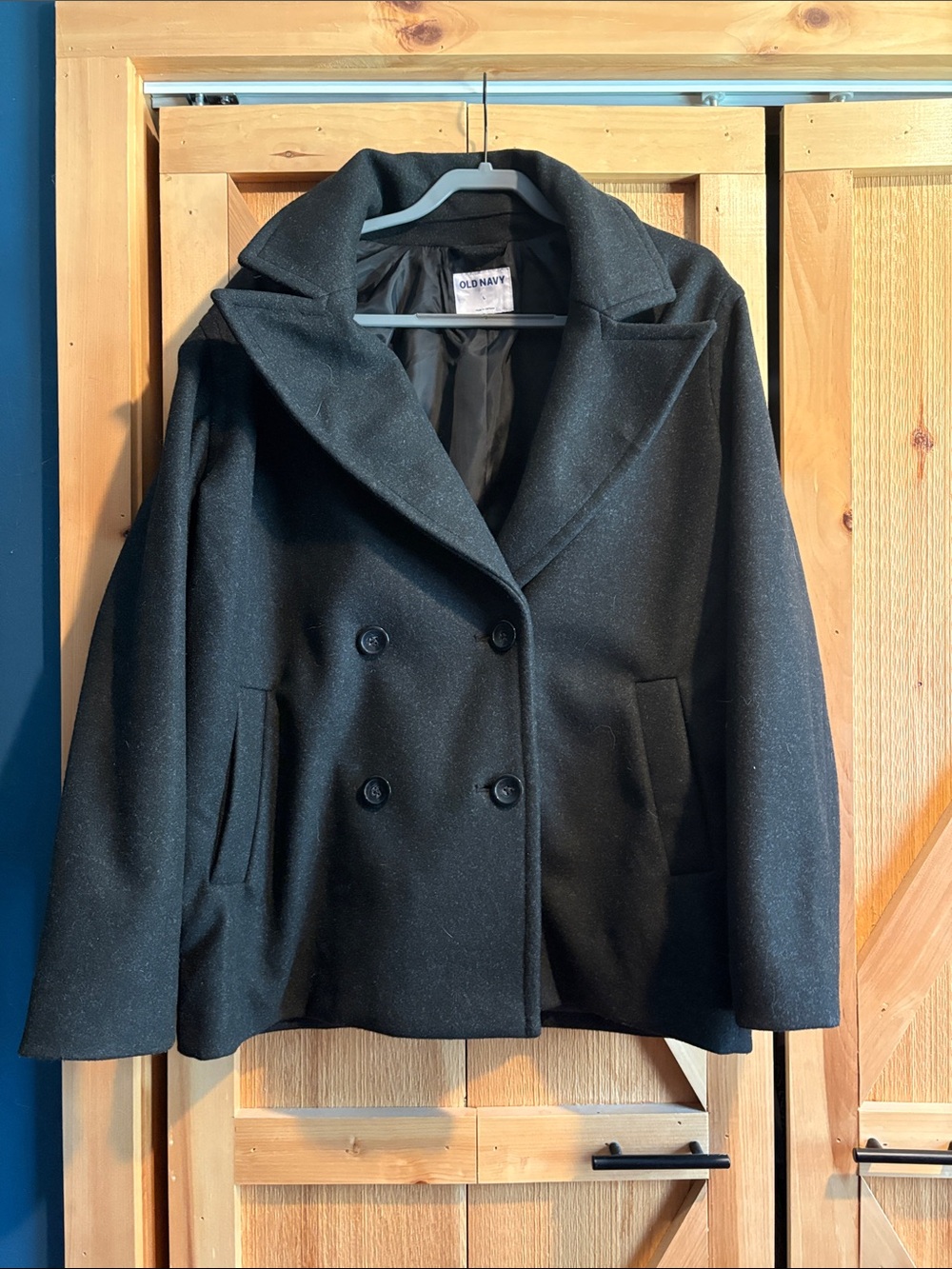 Old Navy Black Peacoat
